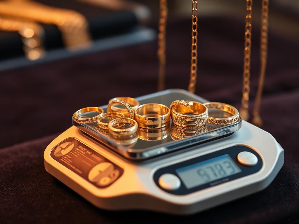 Goud verkopen Nieuwegein — gouden armband en ring op precisieweegschaal bij taxatie in Nieuwegein